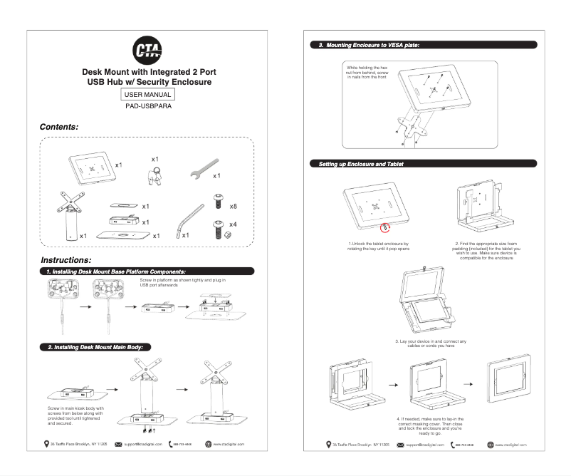 Página 1 del manual Manual de usuario CTA Digital PAD-USBPARA