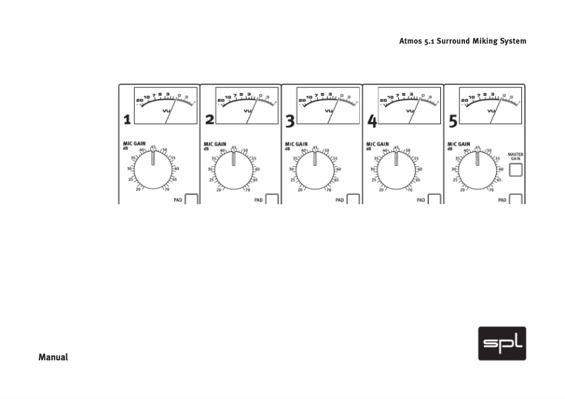 Image de la première page du manuel de l'appareil Atmos 5.1