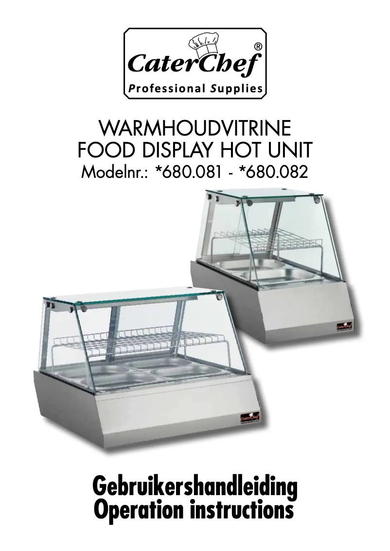 Page 1 of the manual User Manual CaterChef 680081