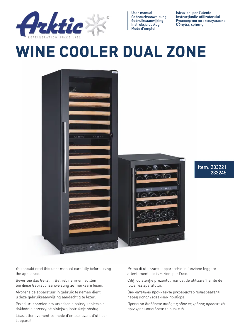 Page n°1 - Manuel utilisateur Arktic 233221