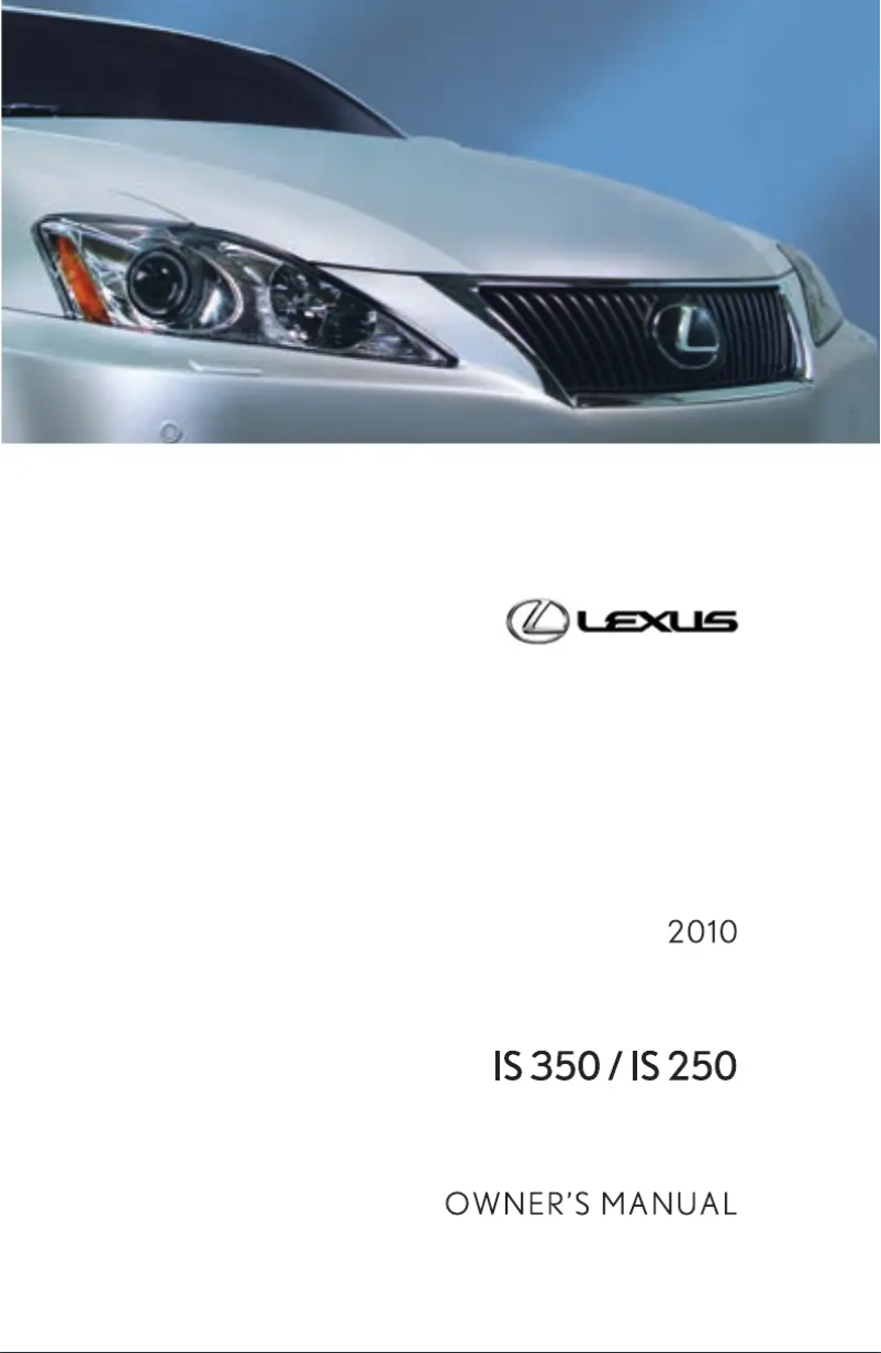 Página 1 del manual Manual de usuario Lexus IS 300 (2010)