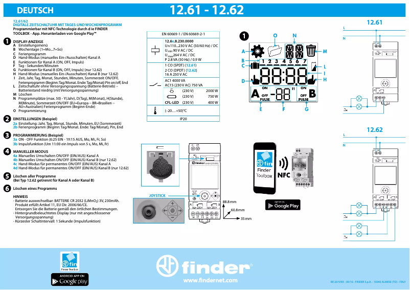 Imagen de la primera página del manual del dispositivo 12.62