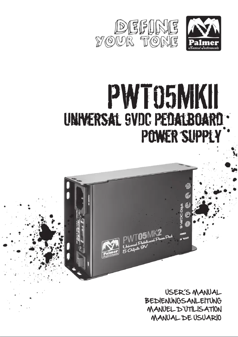 Page 1 de la notice Manuel utilisateur Palmer PWT05MK2