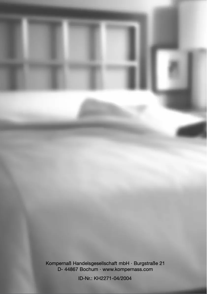 Image de la première page du manuel de l'appareil KH 2271