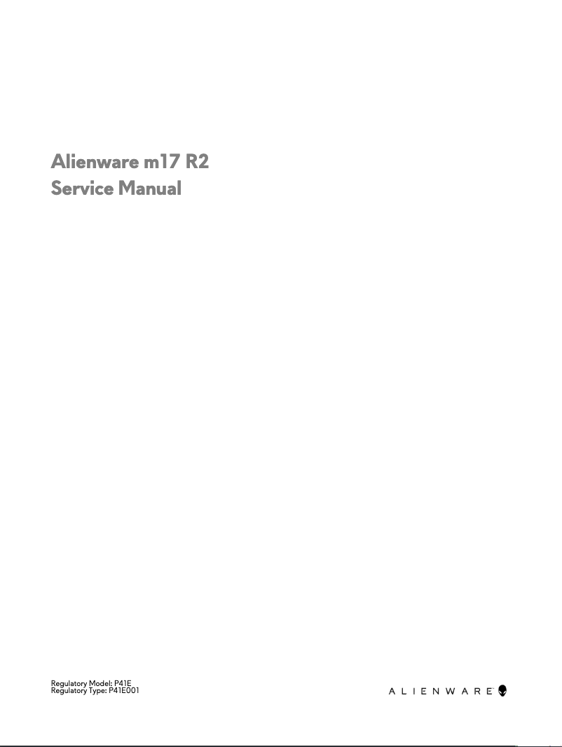 Page 1 de la notice Manuel utilisateur Alienware m17 R2