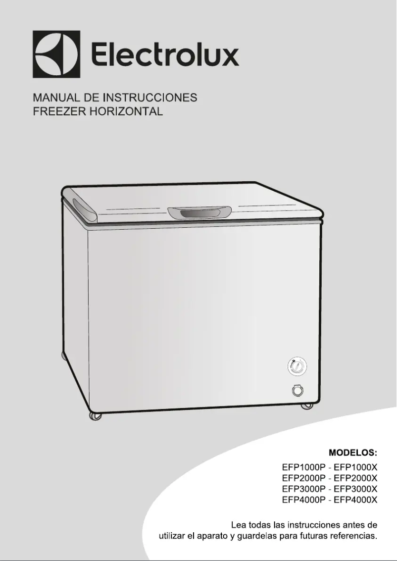 Página 1 del manual Manual de usuario Electrolux EFP1000X