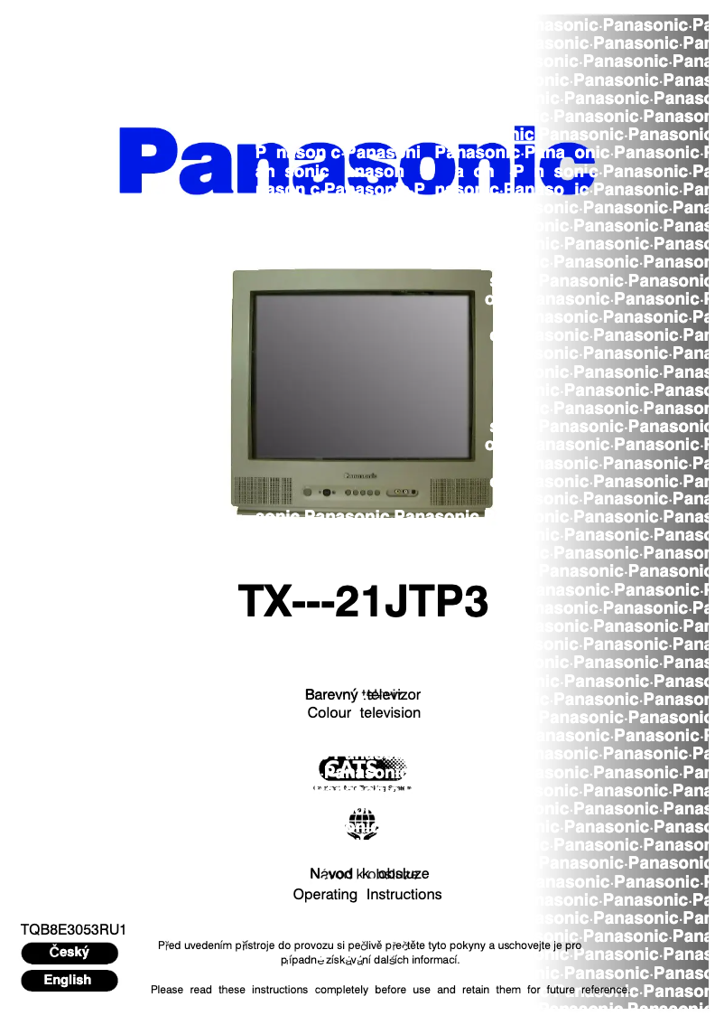 Página 1 del manual Manual de usuario Panasonic TX-21JTP3