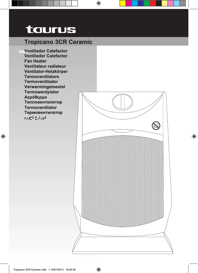 Page 1 de la notice Manuel utilisateur Taurus Tropicano 3CR Ceramic
