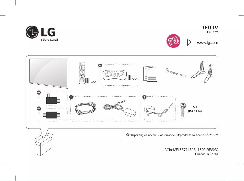 Page n°1 - Manuel utilisateur LG 49LF510A