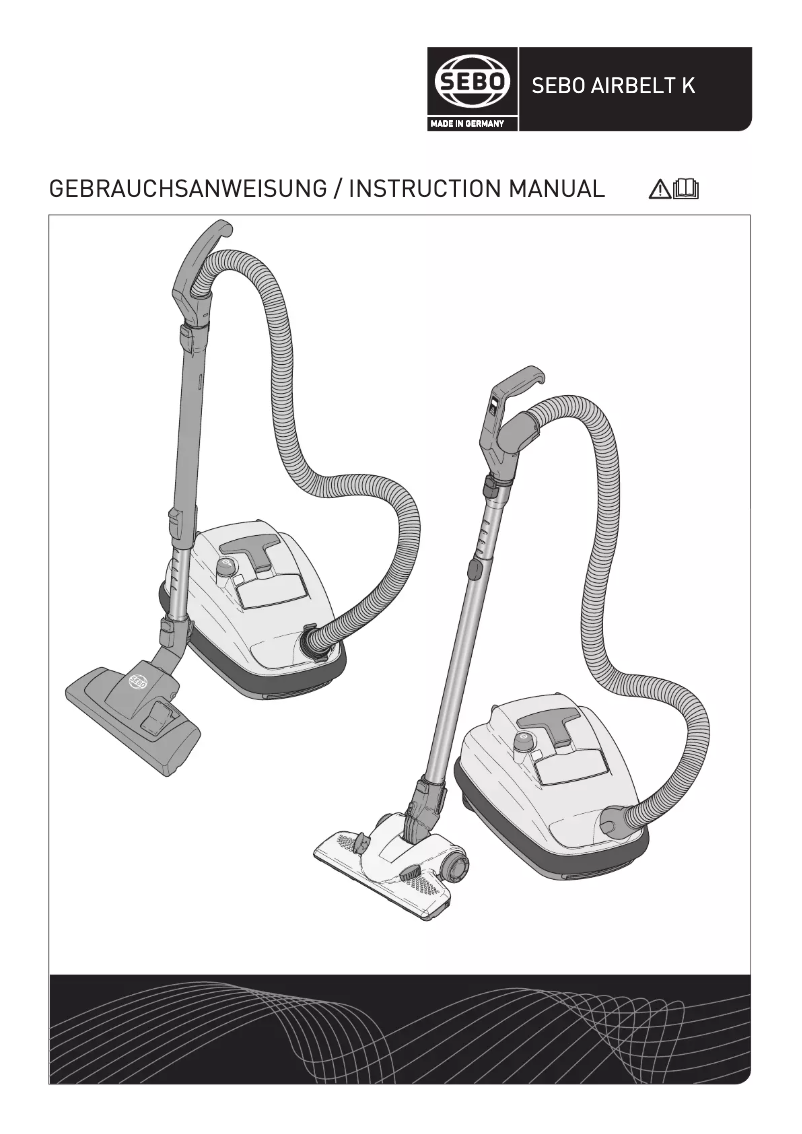 Page 1 de la notice Manuel utilisateur Sebo Airbelt K1 Hepa RD