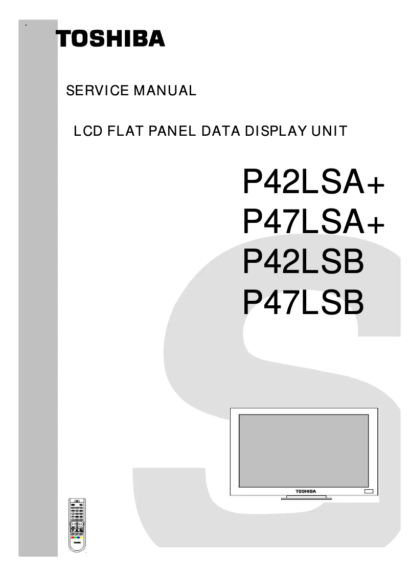 Image de la première page du manuel de l'appareil P47LSB