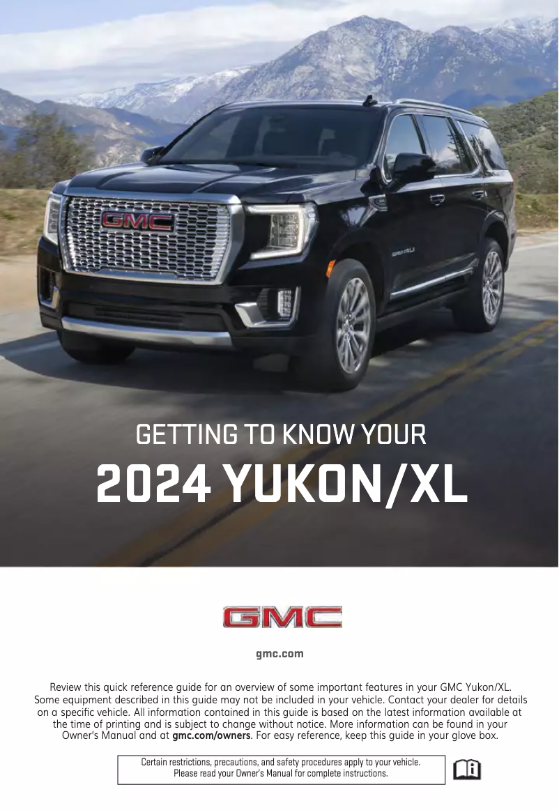 Image de la première page du manuel de l'appareil Yukon (2024)