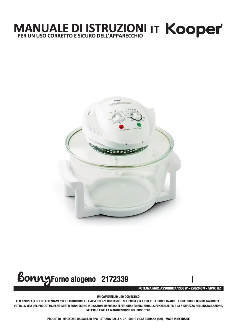 Página 1 del manual Manual de usuario Kooper 2172339