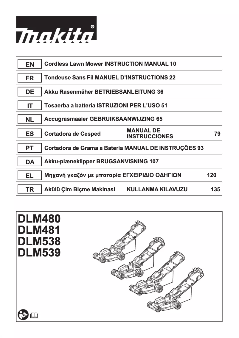 Página 1 del manual Manual de usuario Makita DLM539