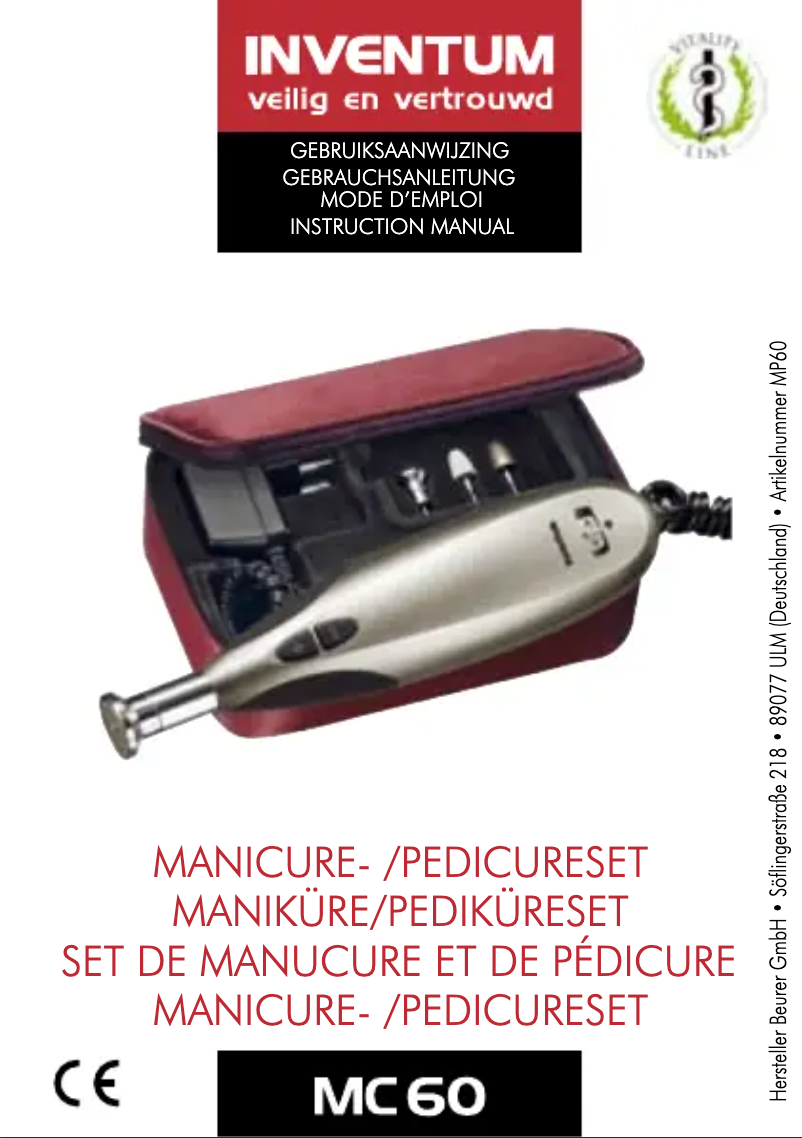 Page 1 de la notice Manuel utilisateur Inventum MC60