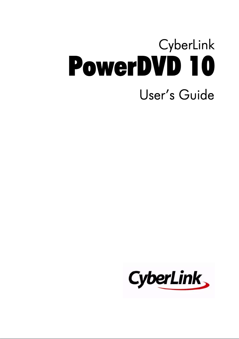 Page 1 de la notice Manuel utilisateur Cyberlink PowerDVD 10 Ultra 3D