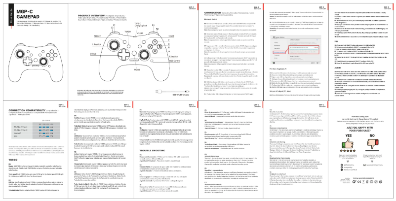 Page 1 de la notice Manuel utilisateur Mars Gaming MGP-C