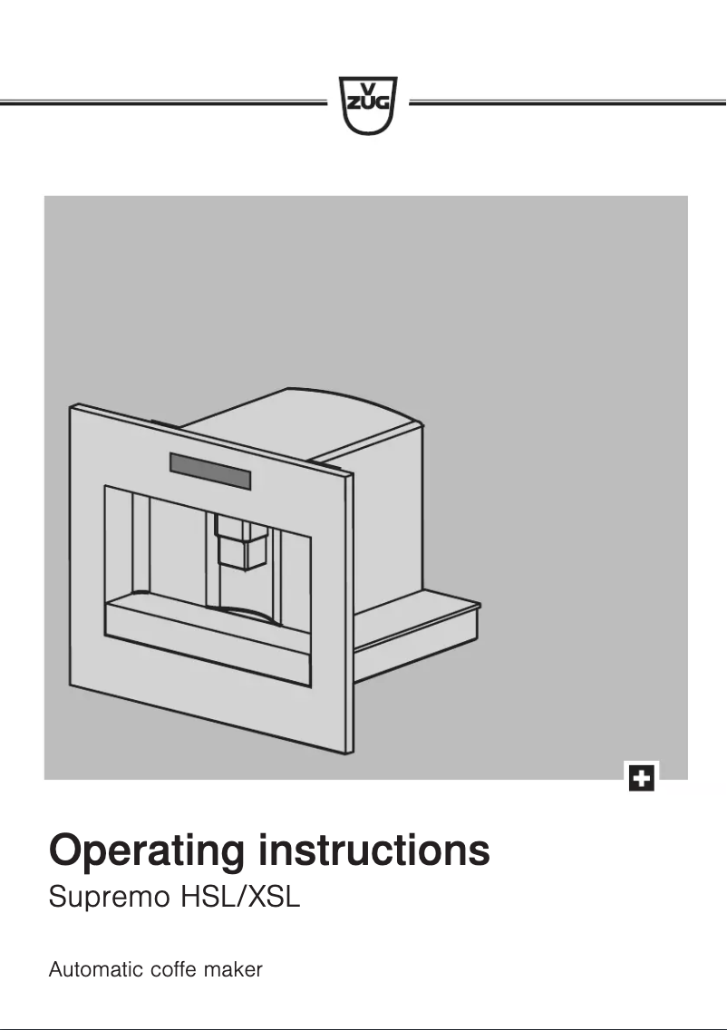 Image de la première page du manuel de l'appareil Supremo XSL