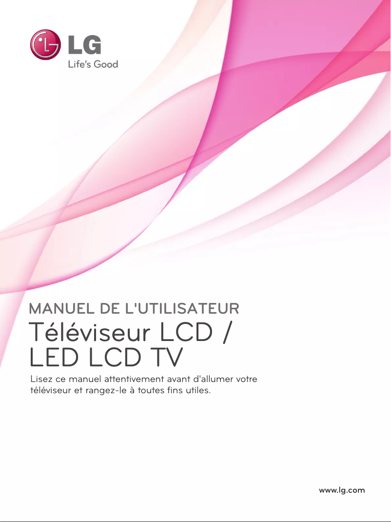 Page 1 de la notice Manuel utilisateur LG 26LK310