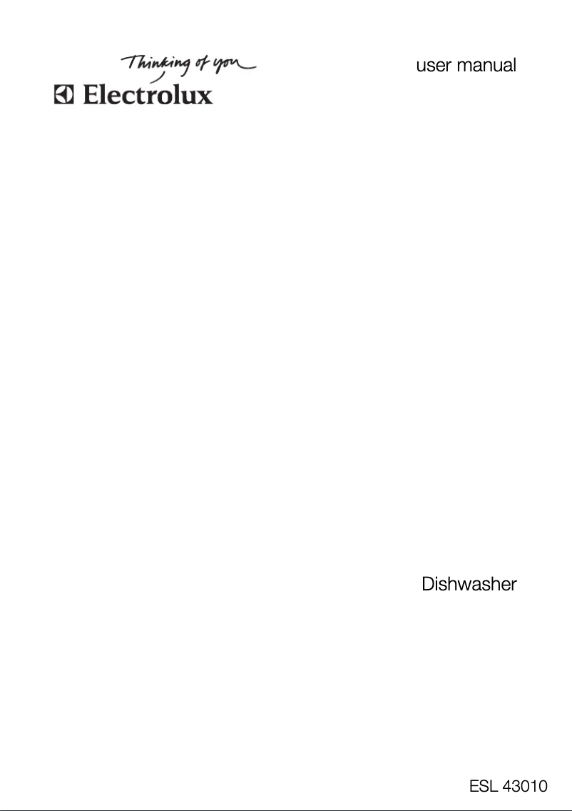 Image de la première page du manuel de l'appareil ESL 43010