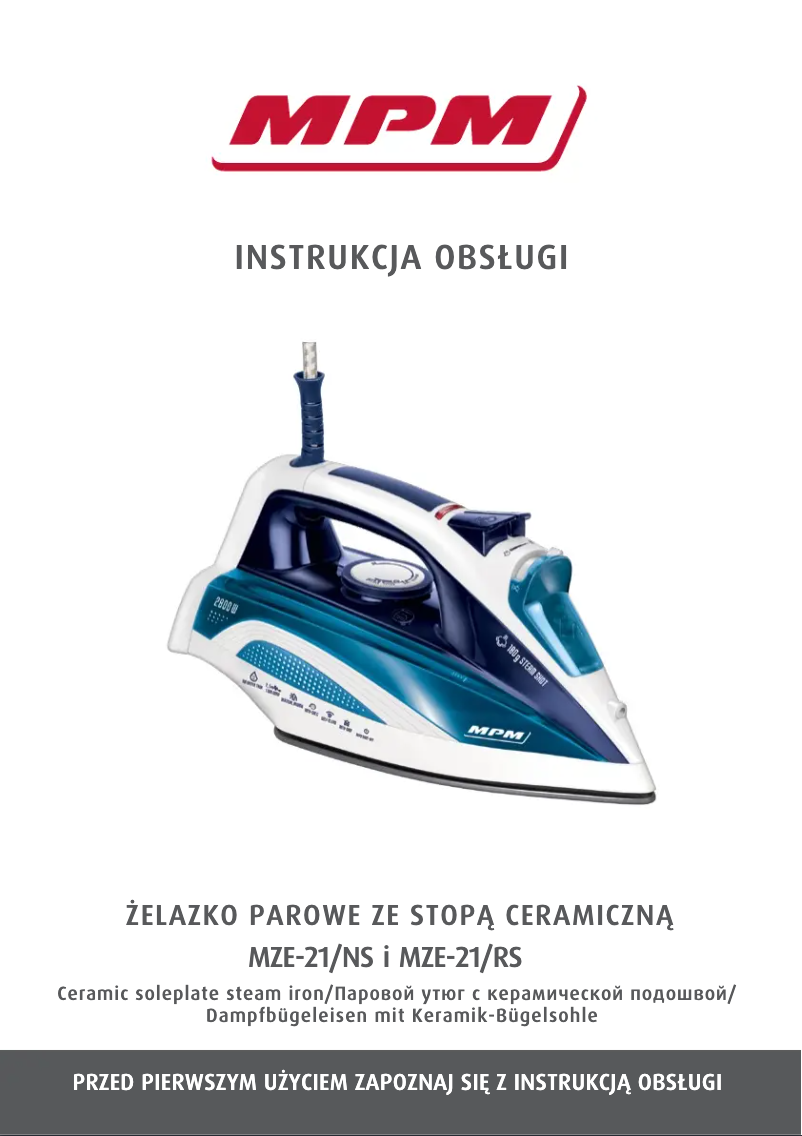 Image de la première page du manuel de l'appareil MZE-21