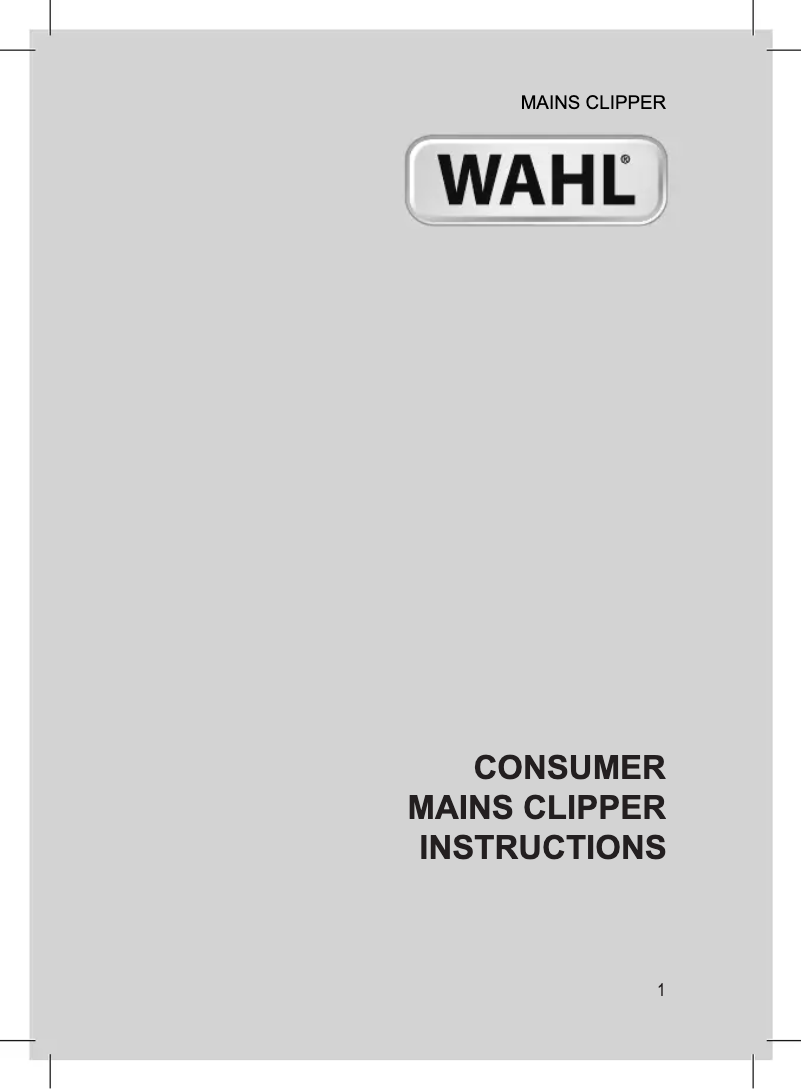 Page 1 de la notice Manuel utilisateur Wahl Colour Pro 79400