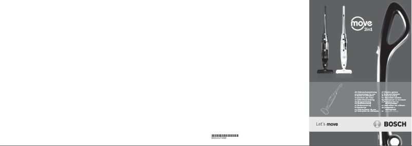 Page 1 de la notice Manuel utilisateur Bosch BBHMOVE2N