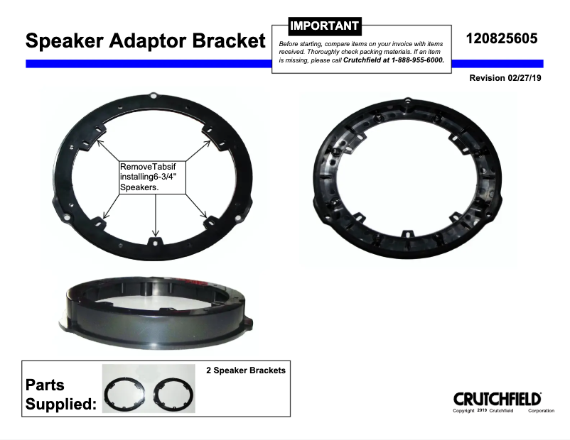 Page n°1 - Manuel utilisateur Metra 82-5605