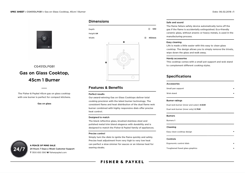 Image de la première page du manuel de l'appareil CG451DLPGB1