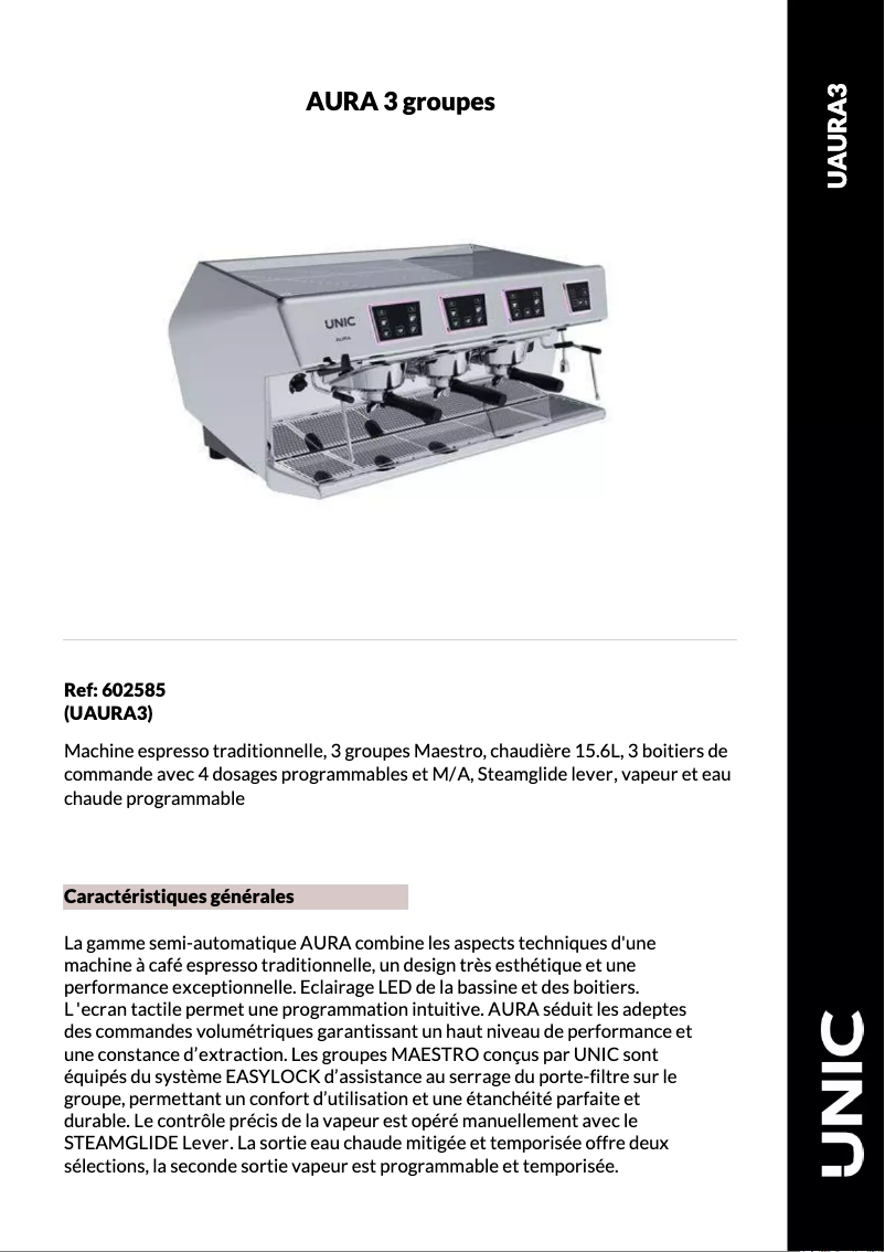 Image de la première page du manuel de l'appareil Aura 3