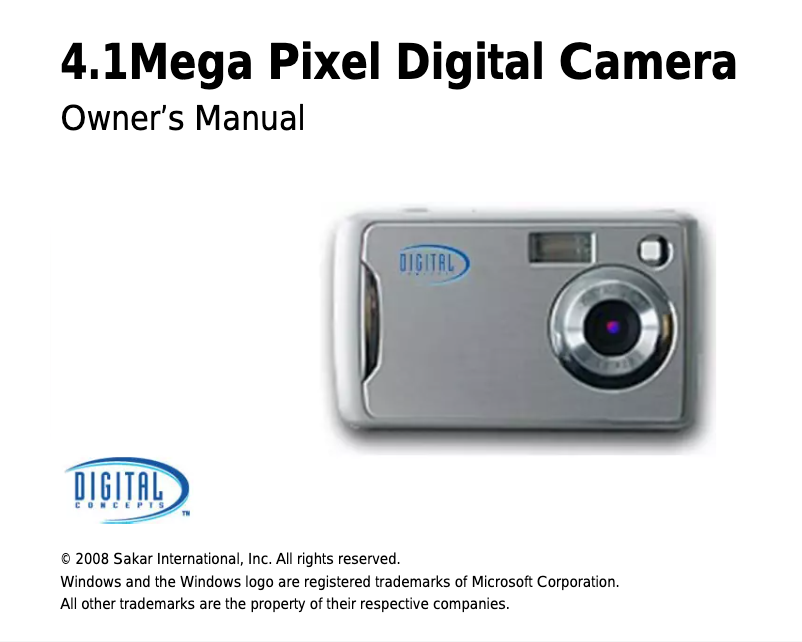 Page 1 de la notice Manuel utilisateur Vivitar ViviCam 4090