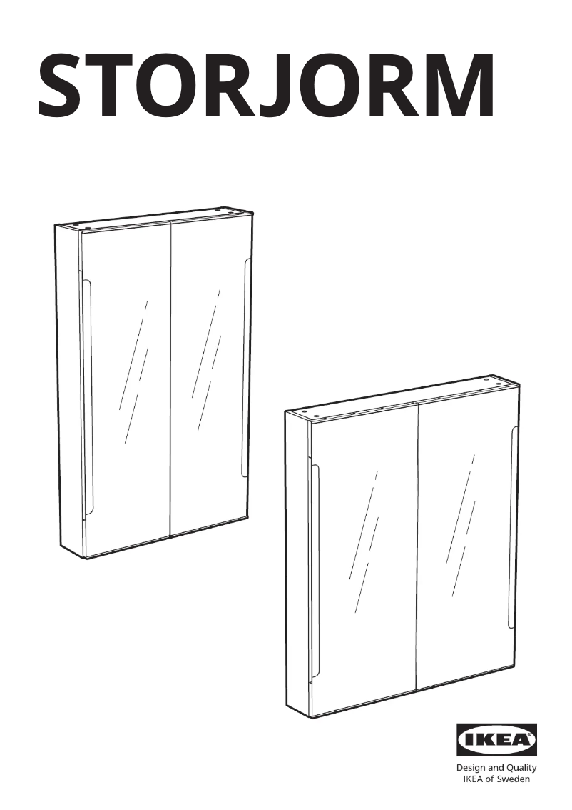 Page 1 de la notice Manuel utilisateur Ikea STORJORM 402.481.22