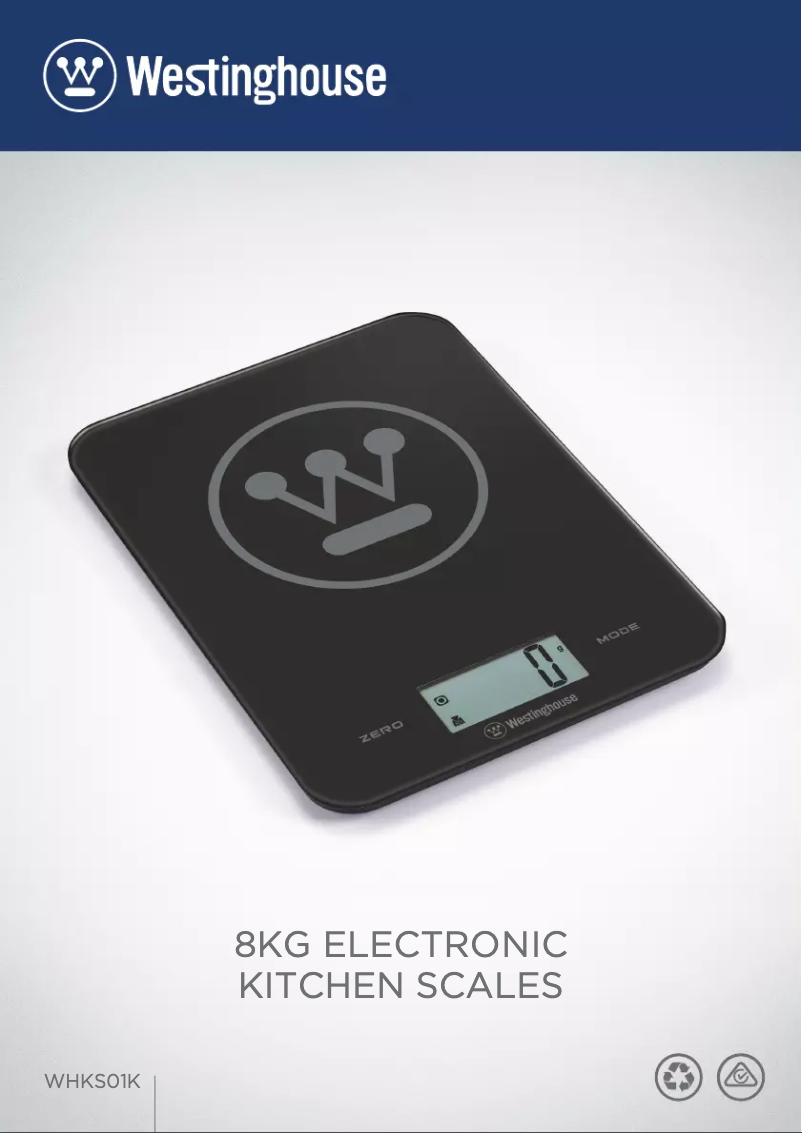 Page n°1 - Manuel utilisateur Westinghouse WHKS01K
