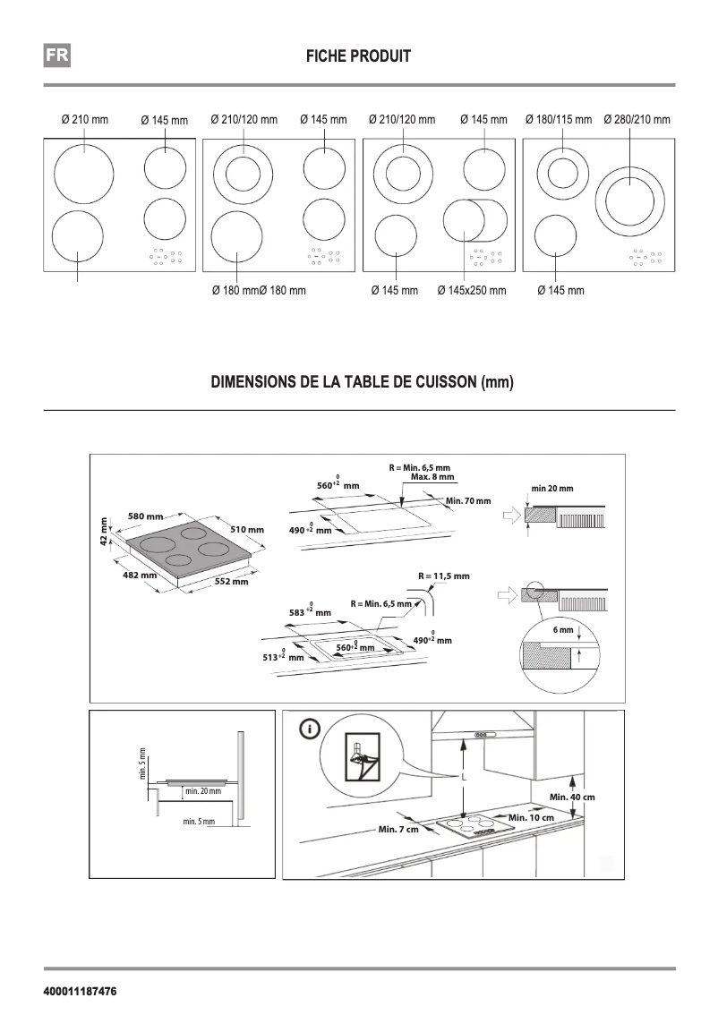 Page 1 de la notice Manuel utilisateur Whirlpool AKT 8210/BA