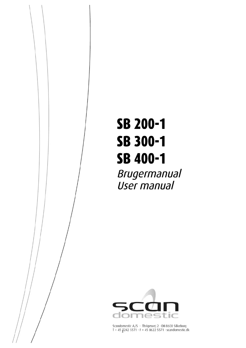 Image de la première page du manuel de l'appareil SB 400-1