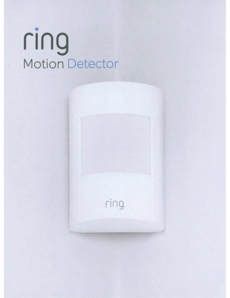 Imagen de la primera página del manual del dispositivo Motion Detector