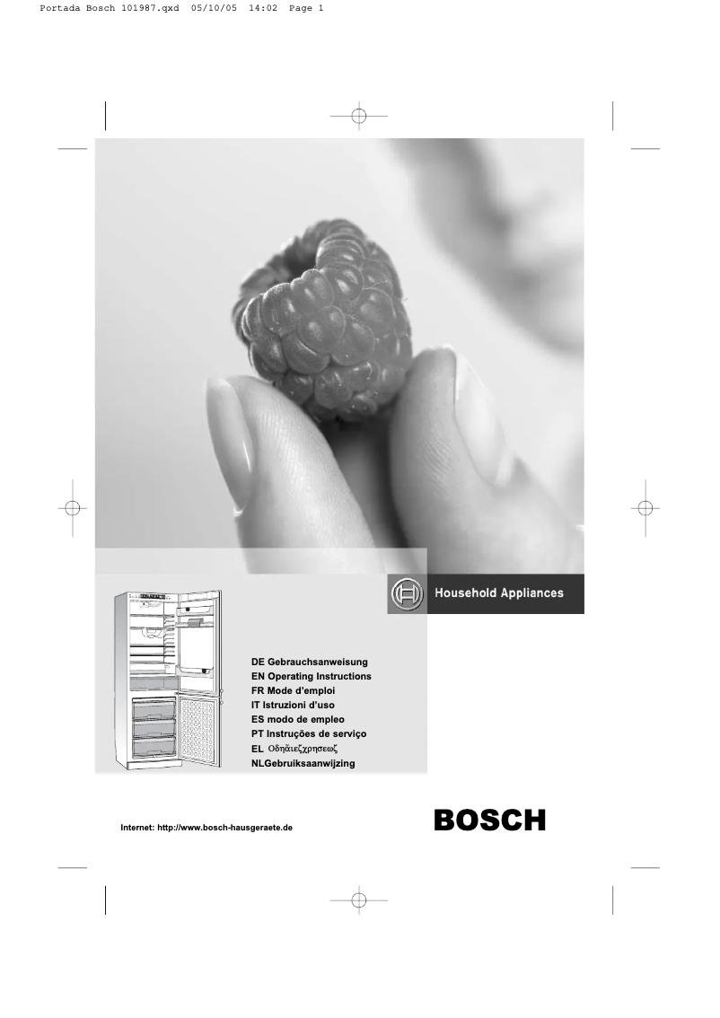 Page n°1 - Manuel utilisateur Bosch KGP33330