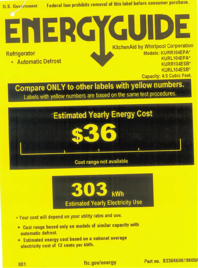 Image de la première page du manuel de l'appareil KURL104EPA