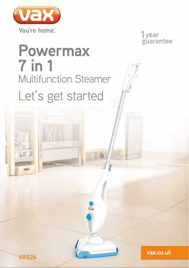 Página 1 del manual Manual de usuario Vax Powermax VRS26