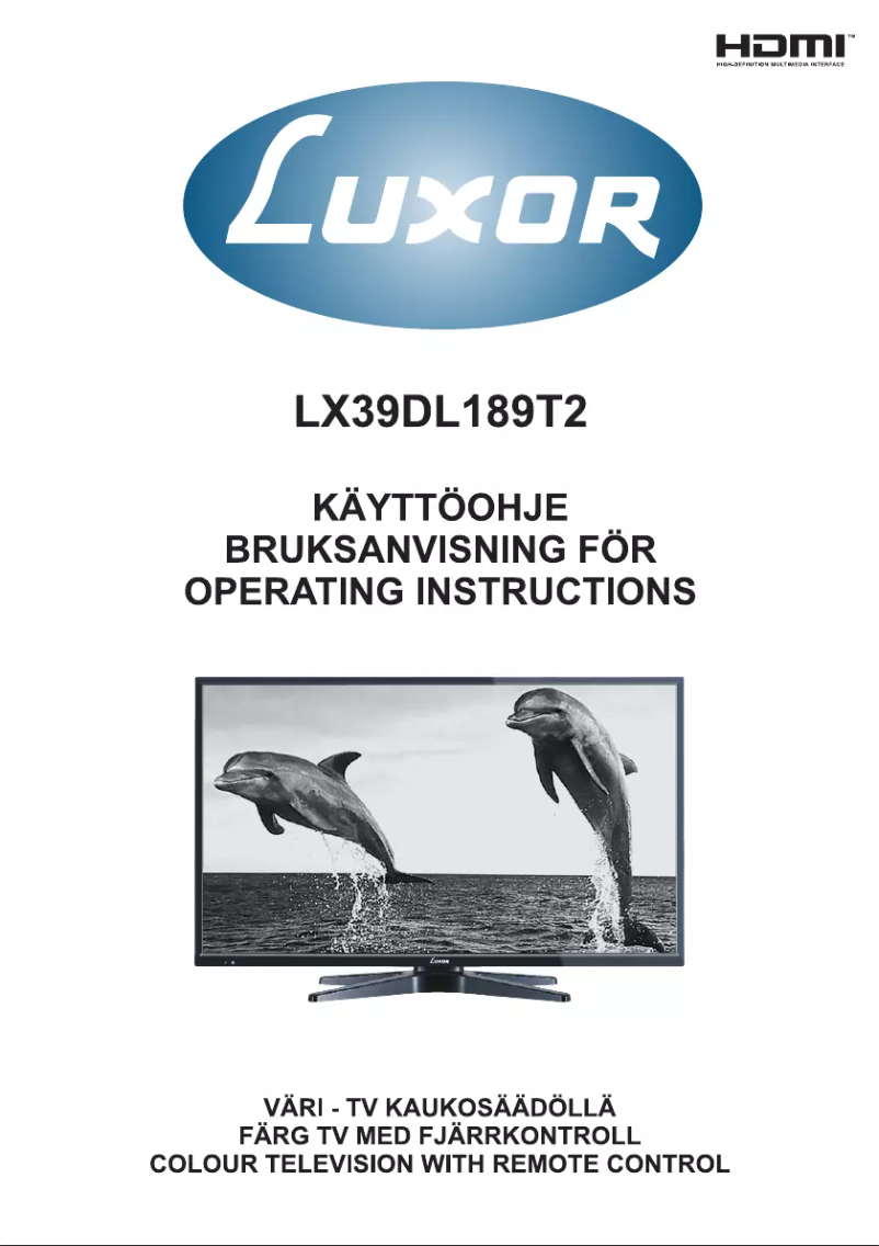 Page 1 de la notice Manuel utilisateur Luxor LX39DL189T2