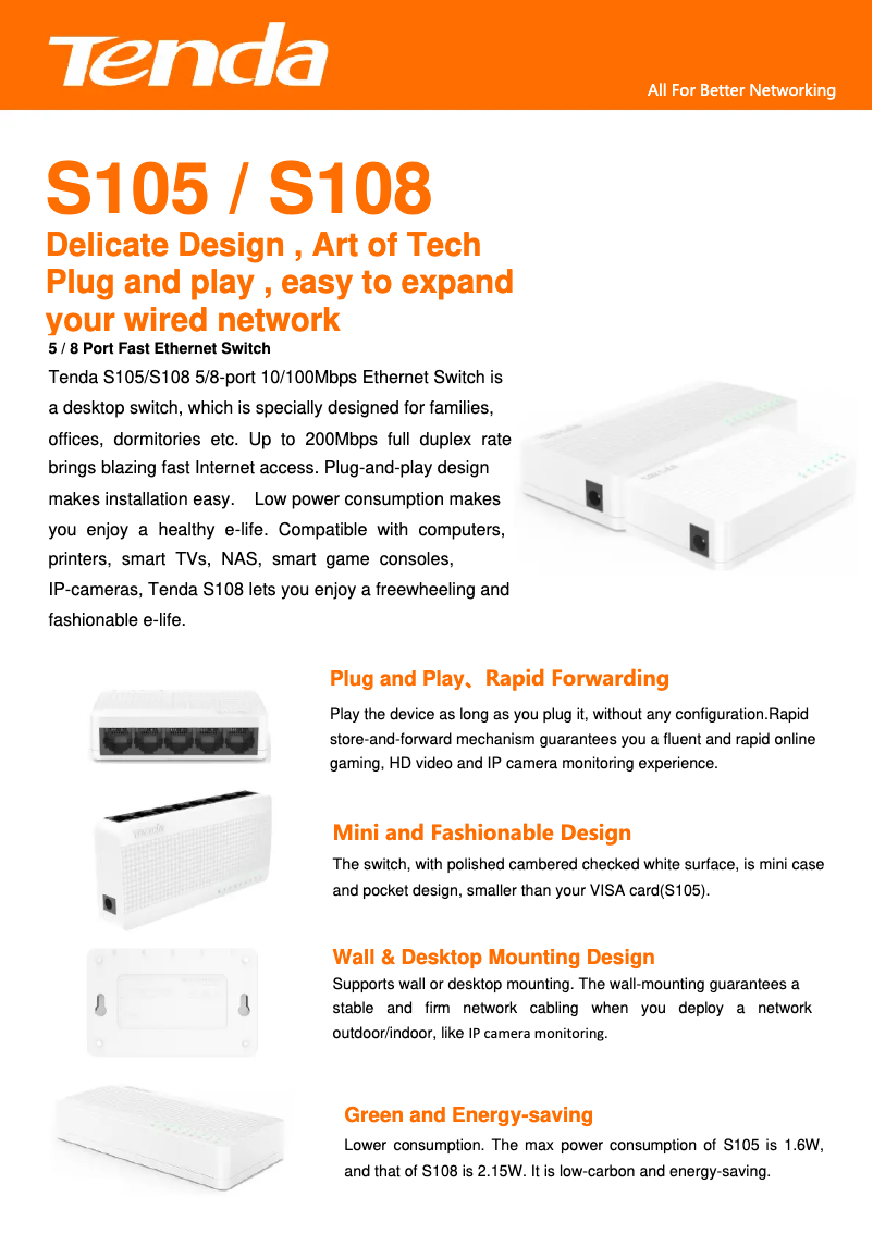 Image de la première page du manuel de l'appareil S105V10