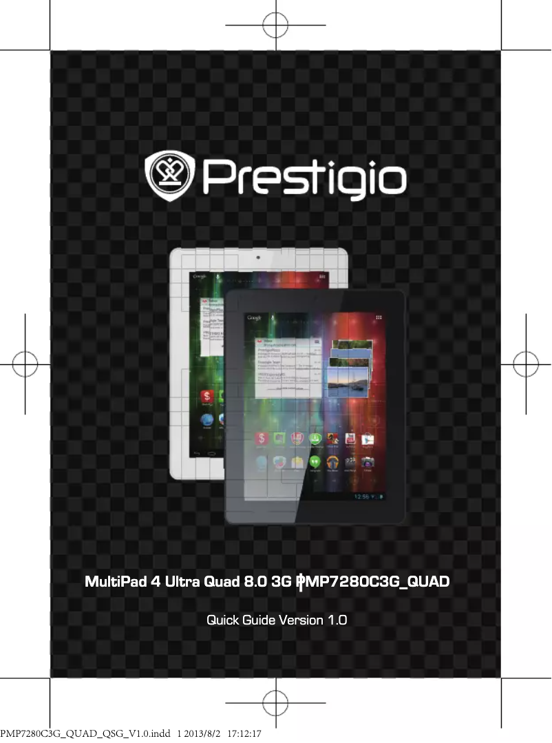 Page n°1 - Manuel utilisateur Prestigio MultiPad 4 Ultra Quad 8.0 3G PMP7280C3G_QUAD