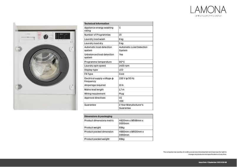 Image de la première page du manuel de l'appareil LAM8900