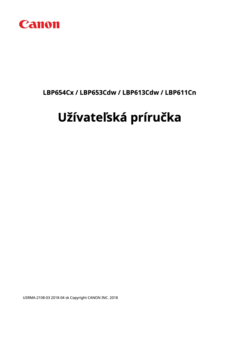 Page 1 de la notice Manuel utilisateur Canon i-SENSYS LBP613Cdw