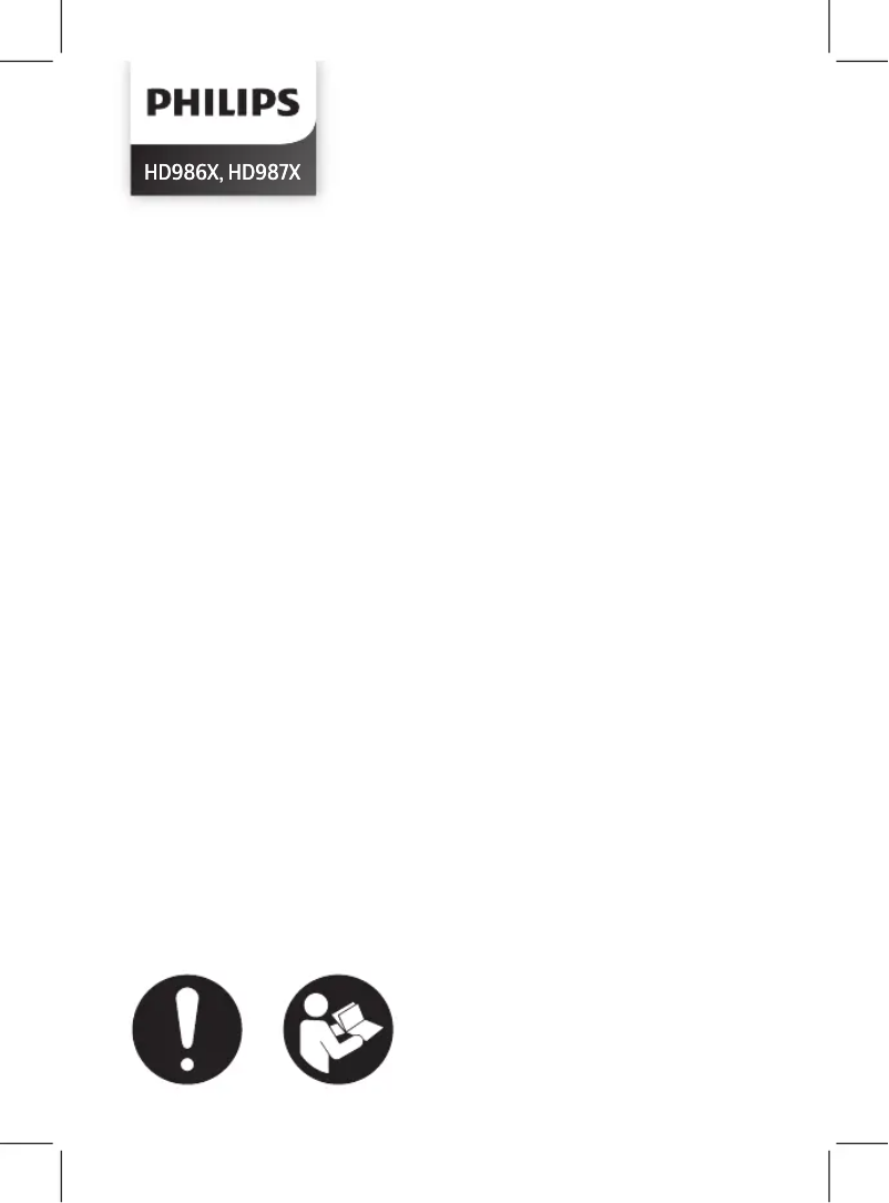 Page n°1 - Guide de démarrage rapide Philips Premium Airfryer XXL HD9861