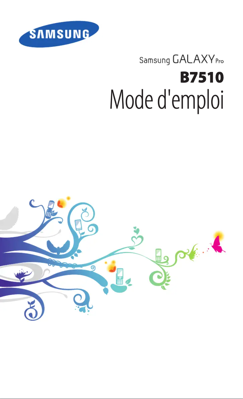 Page n°1 - Manuel utilisateur Samsung Galaxy Pro GT-B7510