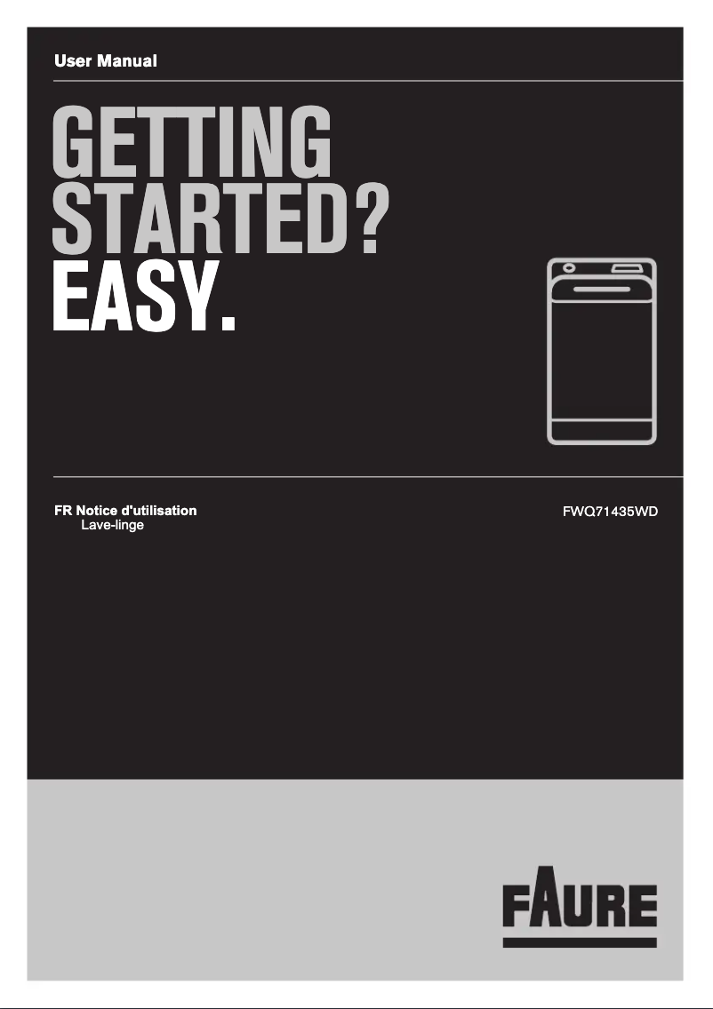 Página 1 del manual Manual de usuario Faure FWQ71435WD