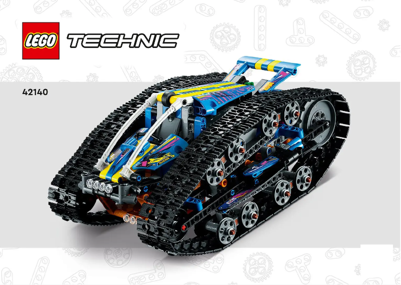 Page 1 de la notice Consignes visuelles Lego Technic 42140