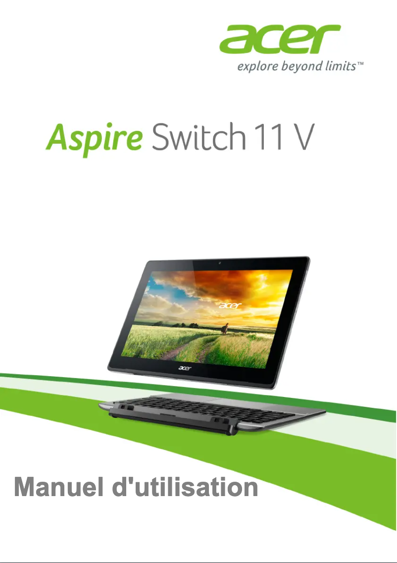 Image de la première page du manuel de l'appareil Aspire Switch 11V