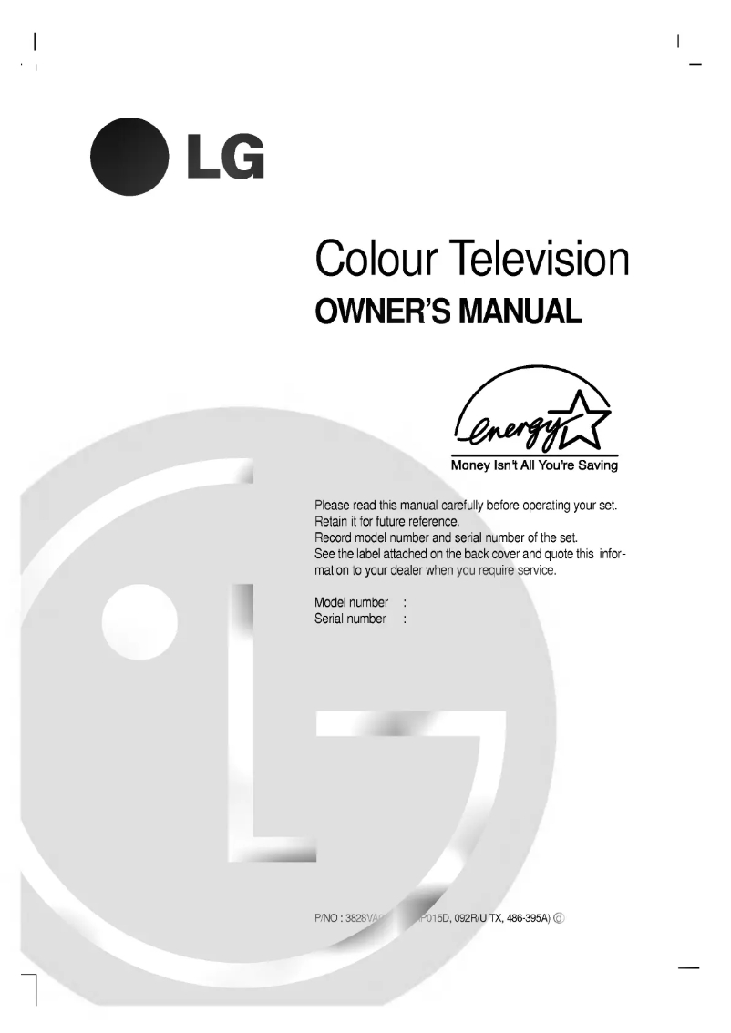 Page n°1 - Manuel utilisateur LG RT-49NZ21RB